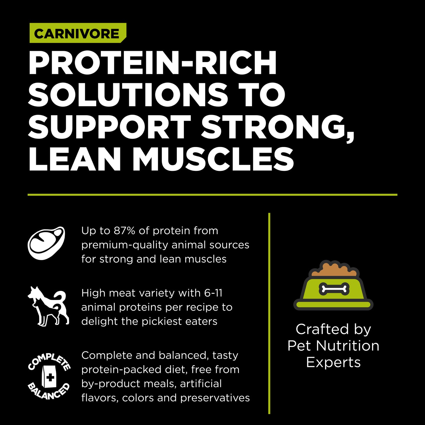 Go! Solutions Carnivore Grain Free Chicken, Turkey + Duck Puppy Recipe Dry Dog Food