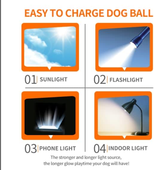 Skipdawg Neon Glow Ball for Dogs