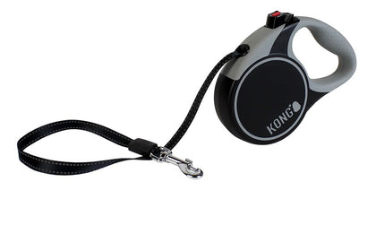 KONG Terrain Retractable Black Dog Lead