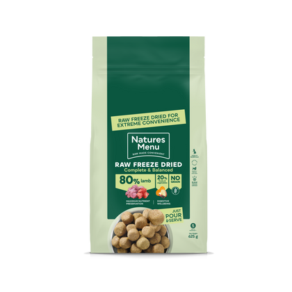 Natures Menu Raw Freeze Dried Complete and Balanced Adult Lamb Dry Dog Food