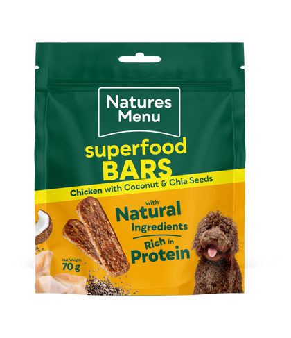 Natures Menu Country Hunter Superfood Bars - Chicken Adult Dog Treats