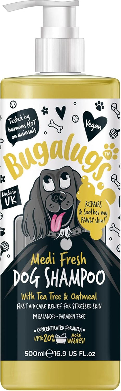 Bugalugs Medi Fresh Dog Shampoo with Tea Tree & Oatmeal