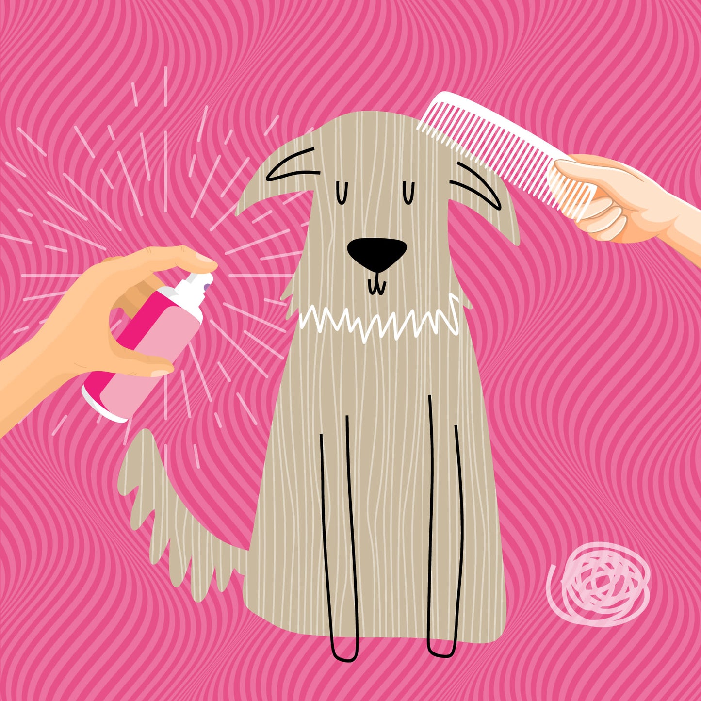 Nilaqua Pets Gentle Leave In Detangle Dog Spray