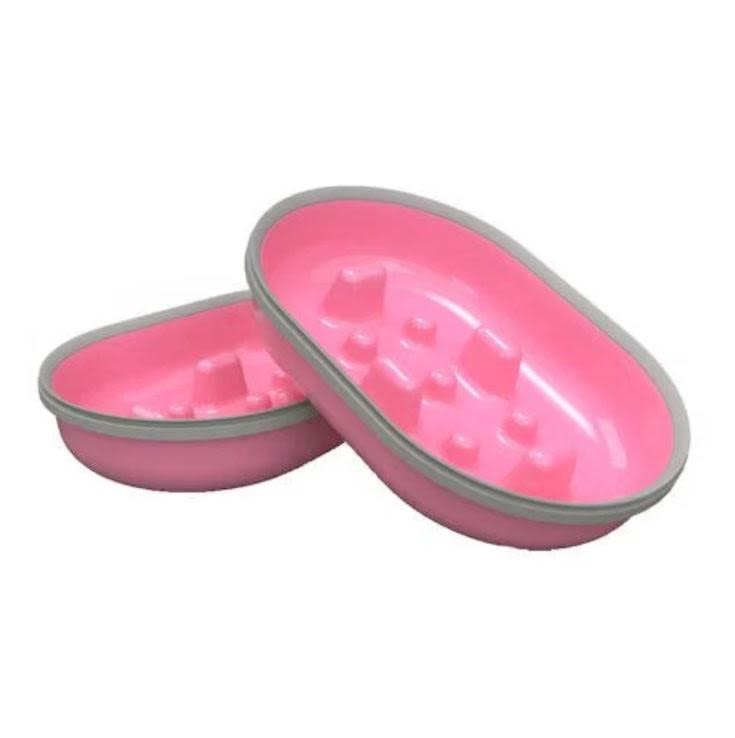 Surefeed Pet Feeder Slow Bowl - Pink