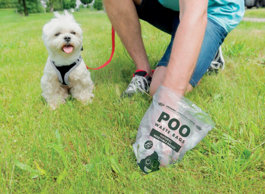M-Pets Vegetable Based Mint Scented Dog Poo Waste Bags