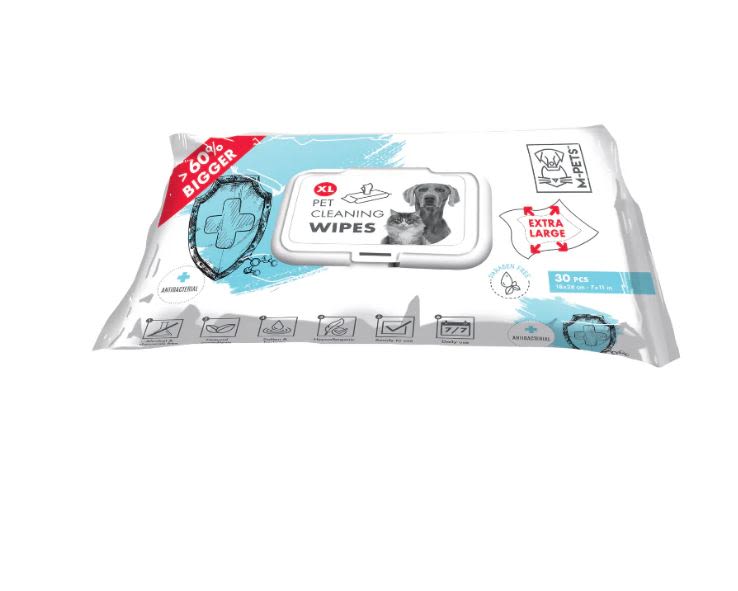 M-Pets Anti-bacterial Cleaning Pet Wipes - Xlarge