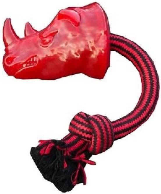 Tough Tugger Rhino Tugger Red Dog Toy