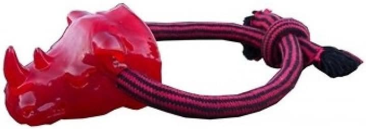 Tough Tugger TPR Loop Rhino Dog Toy