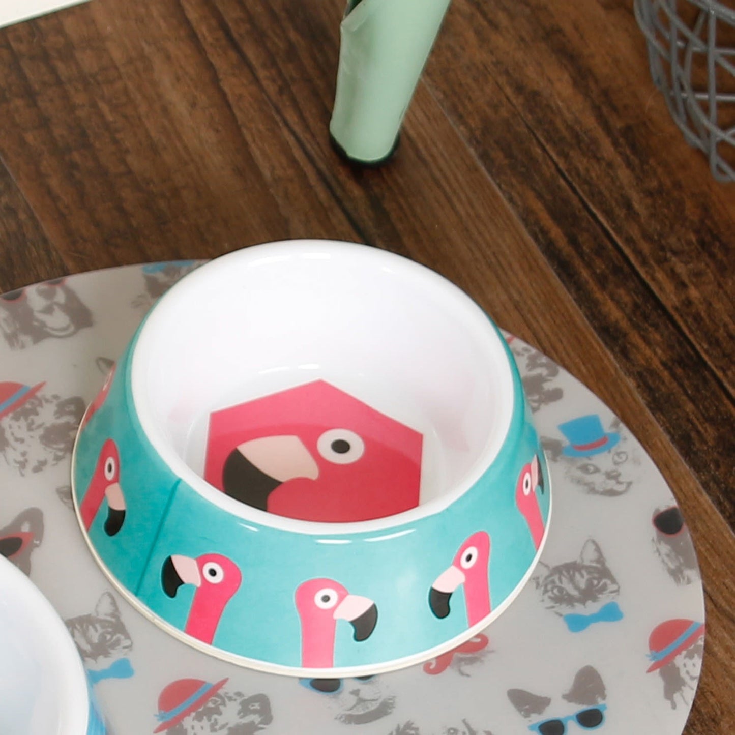 Ministry Of Pets Melamine Non-slip Pet Bowl - Flamingo