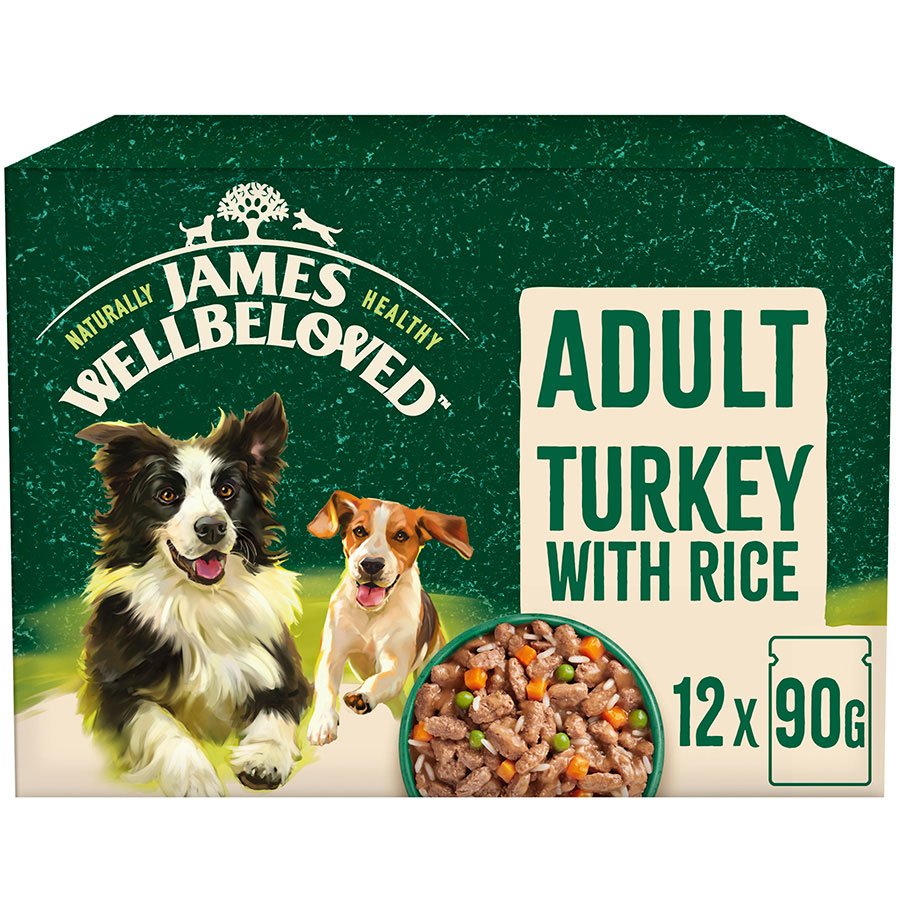 James Wellbeloved Adult Turkey in Gravy Wet Dog Food Pouch