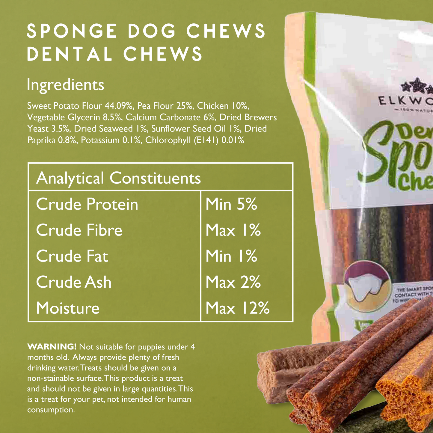 Elkwood Sponge Dental Stick | 45-Pack