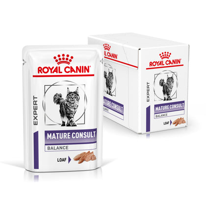 Royal Canin Mature Consult Balance Loaf Senior Wet Cat Food 12 x 85g