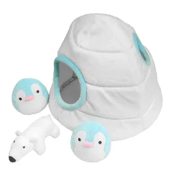 Pet Brands Christmas Igloo House - Hide and Seek Dog Toy