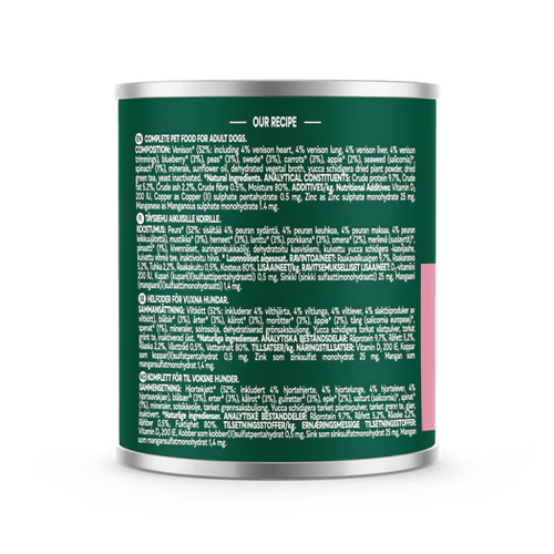 Natures Menu Country Hunter Venison Wet Dog Food Cans