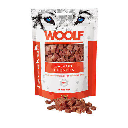 Woolf Salmon Chunkies Dog Treats