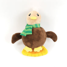 Front View of Happy Pet Christmas Terry the Turkey Chick Squeaker Ball Dog Toy