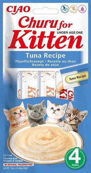 Ciao Churu 4 Pack Kitten Treat - Tuna Recipe