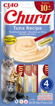 Ciao Churu 4 Pack Senior Cat Treat - Tuna Recipe