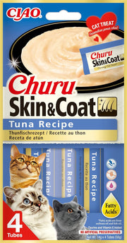 Ciao Churu Skin & Coat 4 Pack Cat Treat - Tuna Recipe