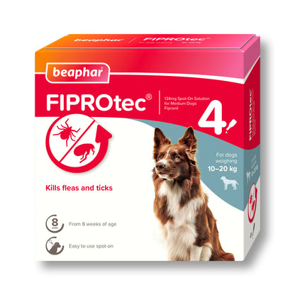 Beaphar Fiprotec Spot On Medium Dog Pipettes