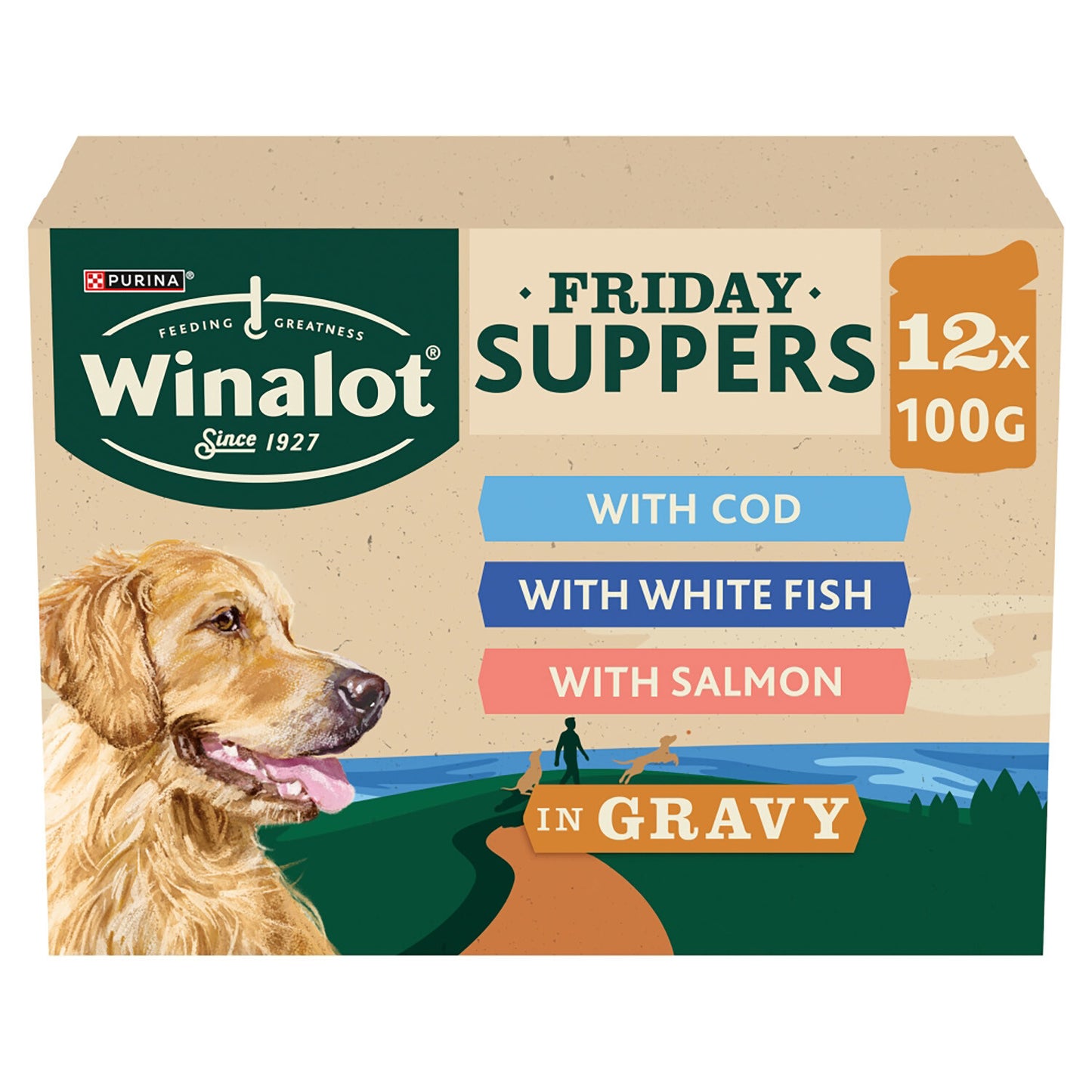 Winalot Friday Suppers Mixed Variety Fish in Gravy Wet Dog Food