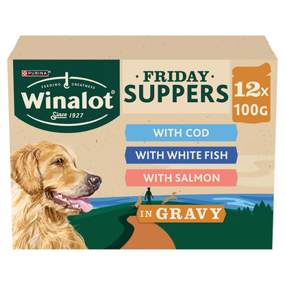 Winalot Friday Suppers Mixed Variety Fish in Gravy Wet Dog Food