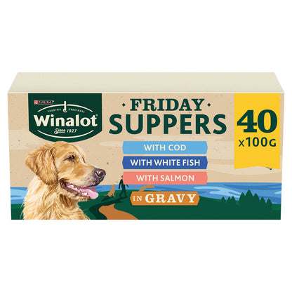 Winalot Friday Suppers Mixed Variety Fish in Gravy Wet Dog Food