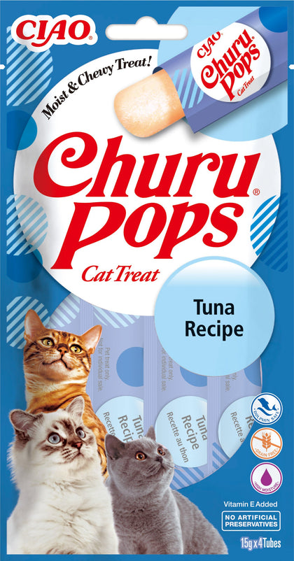 Ciao Churu Pops 4 Pack Cat Treat - Tuna Recipe