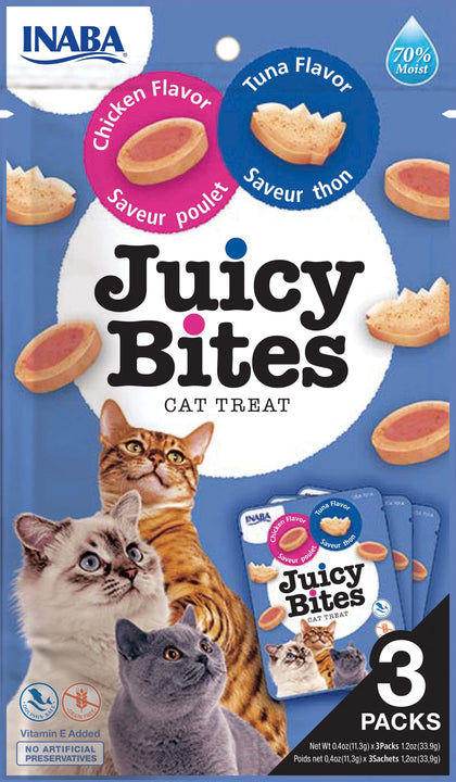 Ciao Juicy Bites Cat Treat - Tuna & Chicken Flavour