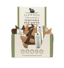 Elkwood 100% Natural Vegetable Antler Dog Treats - Medium | 50-Pack