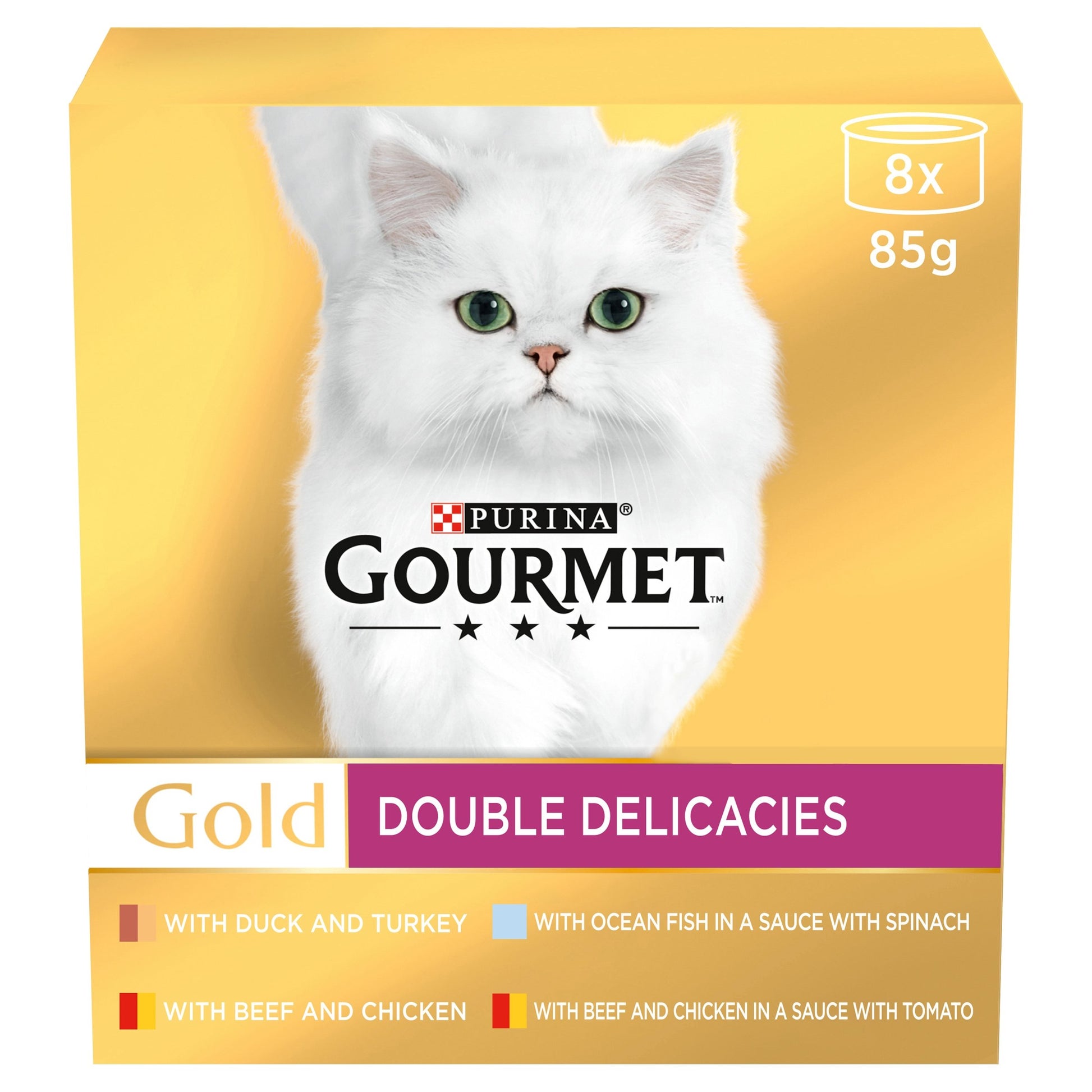Gourmet Gourmet Gold Double Delicacies Beef Chicken Duck Turkey Adult Wet Cat Food pet food packaging