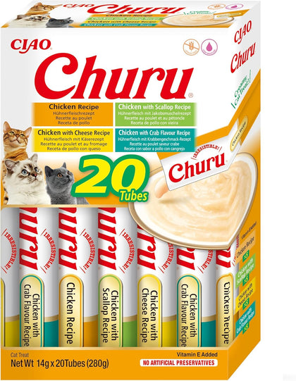 Ciao Churu 20 Pack Box Cat Treat - Chicken Variety