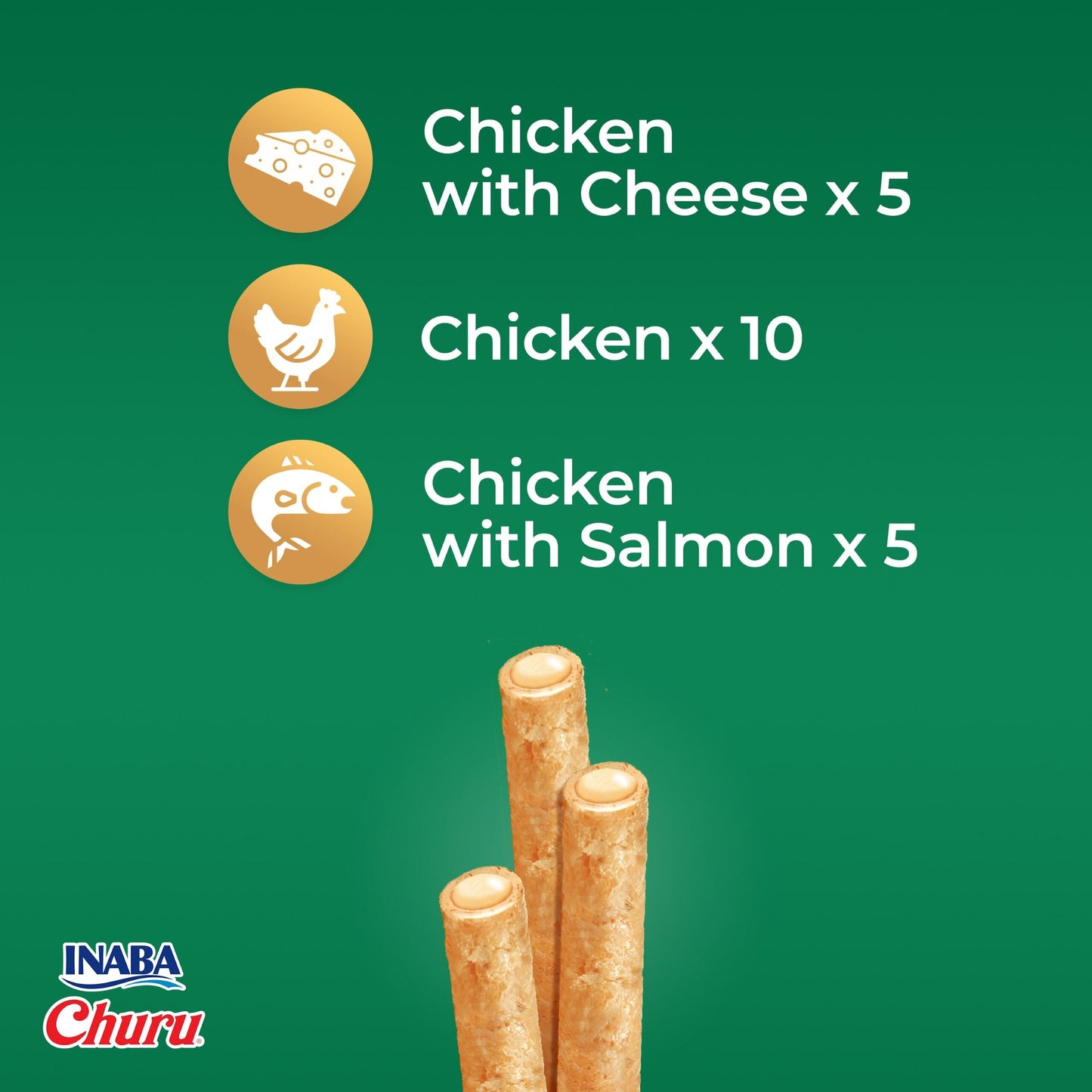 Ciao Churu Rolls Variety Dog Treats - 20 Pack - 20 x 12g