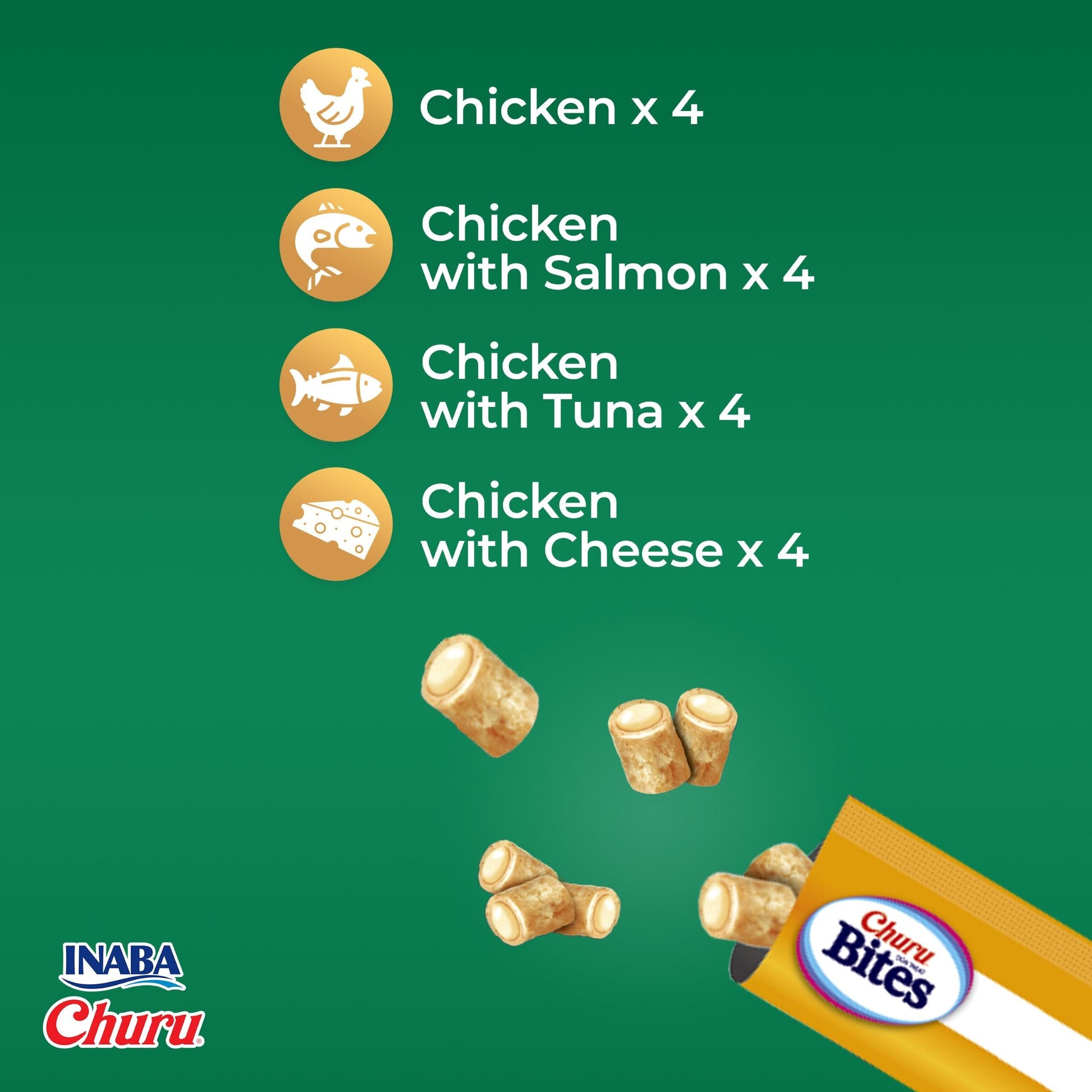 Ciao Churu Bites Variety Dog Treats - 16 Pack - 16 x 12g