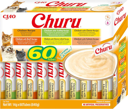 Ciao Churu 60 Pack Box Cat Treat - Chicken Variety