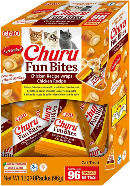 Ciao Churu Fun Bites Cat Treat - Chicken Recipe wraps Chicken Recipe