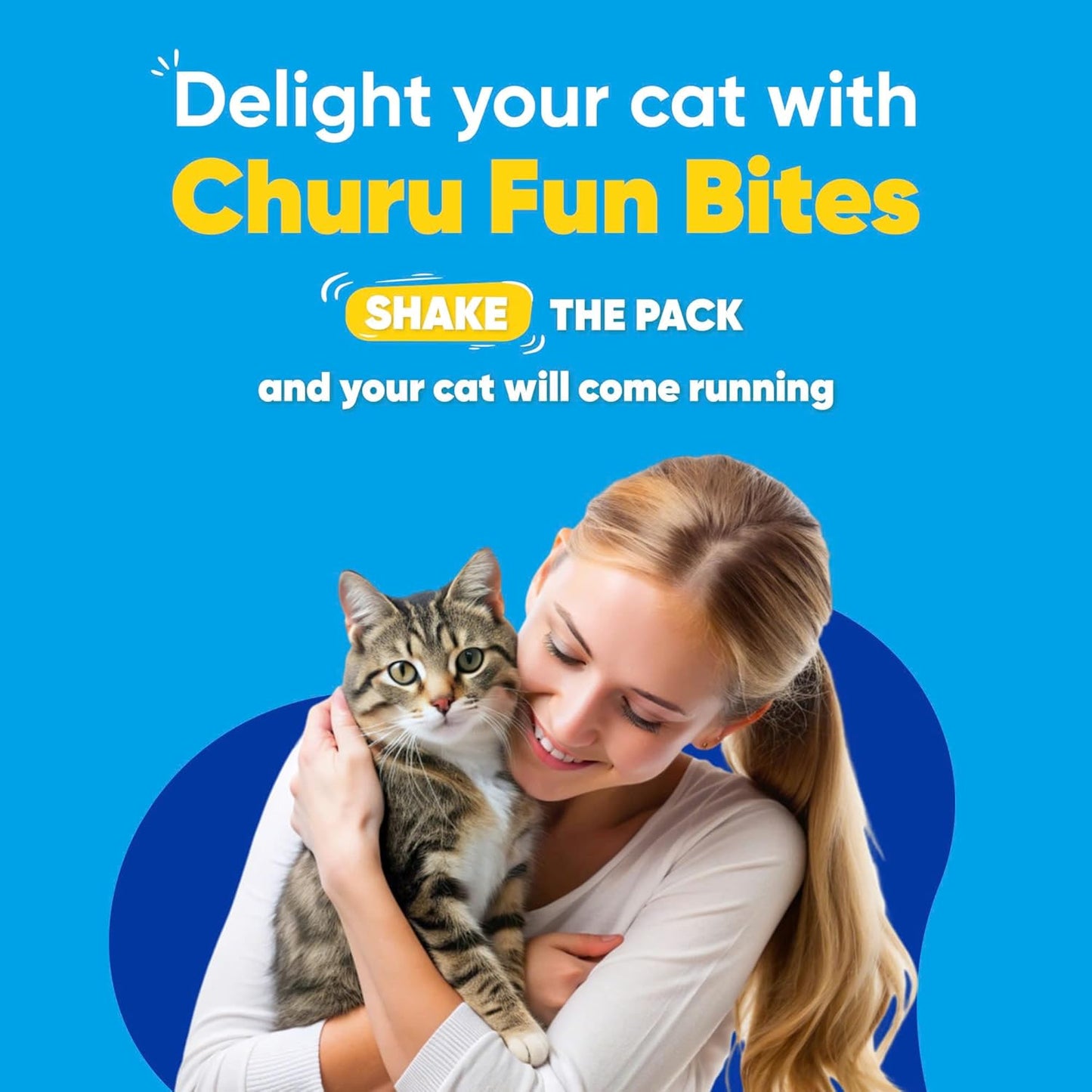 Ciao Churu Fun Bites Cat Treat - Chicken Recipe Wraps Tuna with Cheese Recipe - 8 x 12g