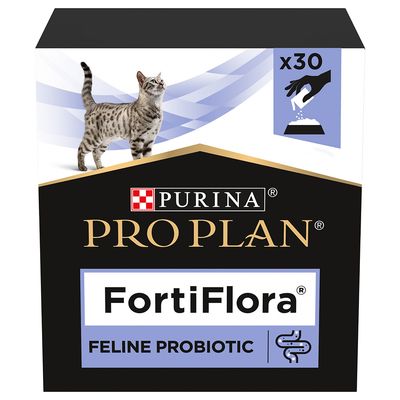 Pro Plan Pro Plan Fortiflora Probiotic Complement Adult Dry Cat Food pet food packaging