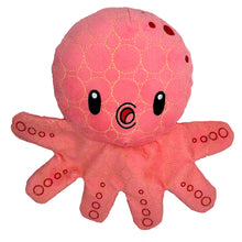 Bite Force Kevlar Tough Plush Octopus Squeak and Crinkle Dog Toy