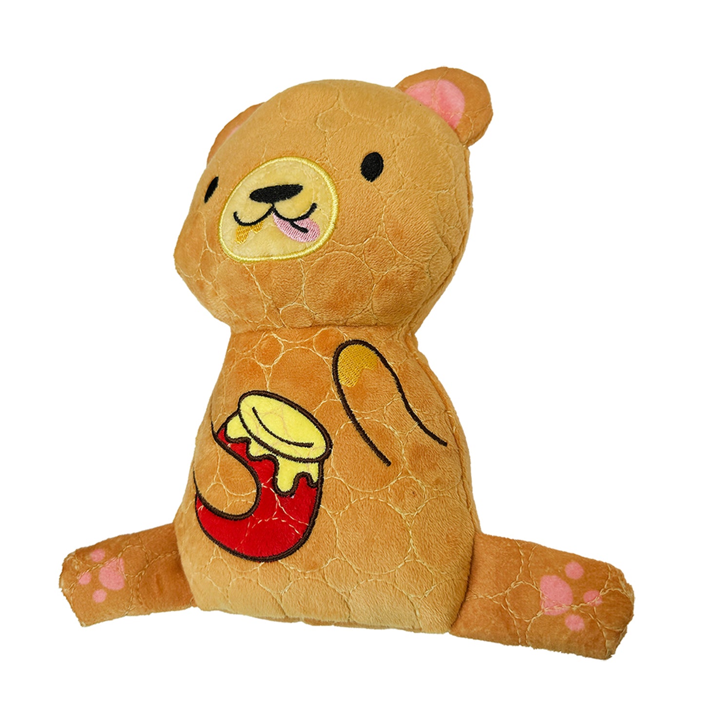 Bite Force Kevlar Tough Plush Bear Squeak and Crinkle Dog Toy