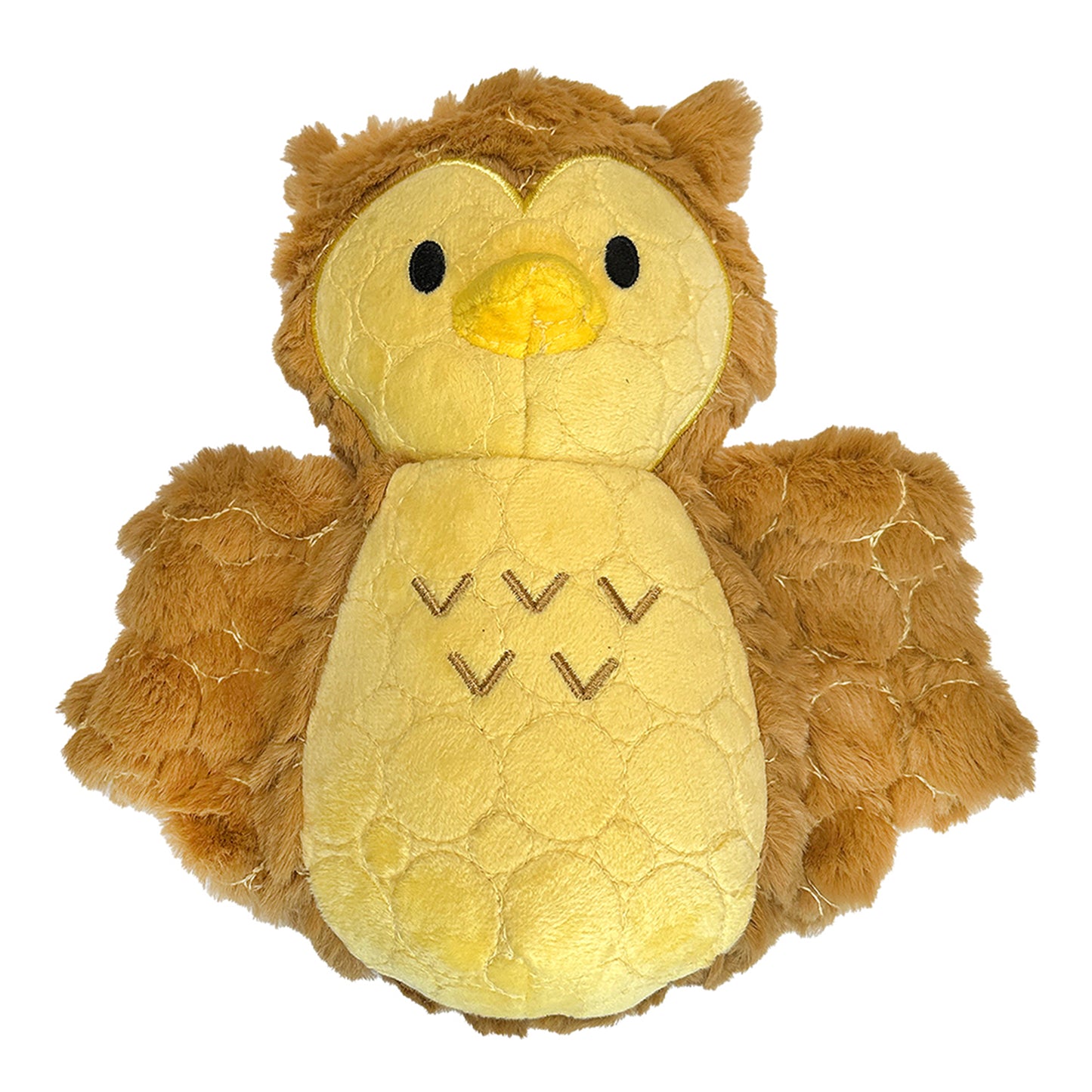 Bite Force Kevlar Tough Plush Owl Crinkle and Squeak Dog Toy