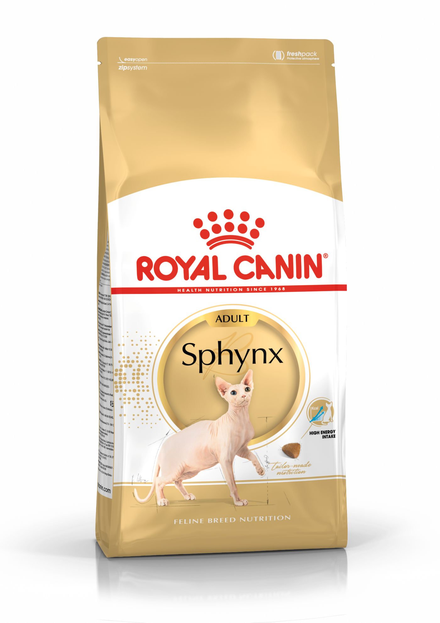 Royal Canin Royal Canin Sphynx Pork Adult Dry Cat Food pet food packaging