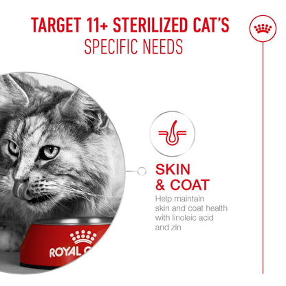 Royal Canin Sterilised Ageing 11+ Senior Dry Cat Food - 400g, 2kg & 4kg