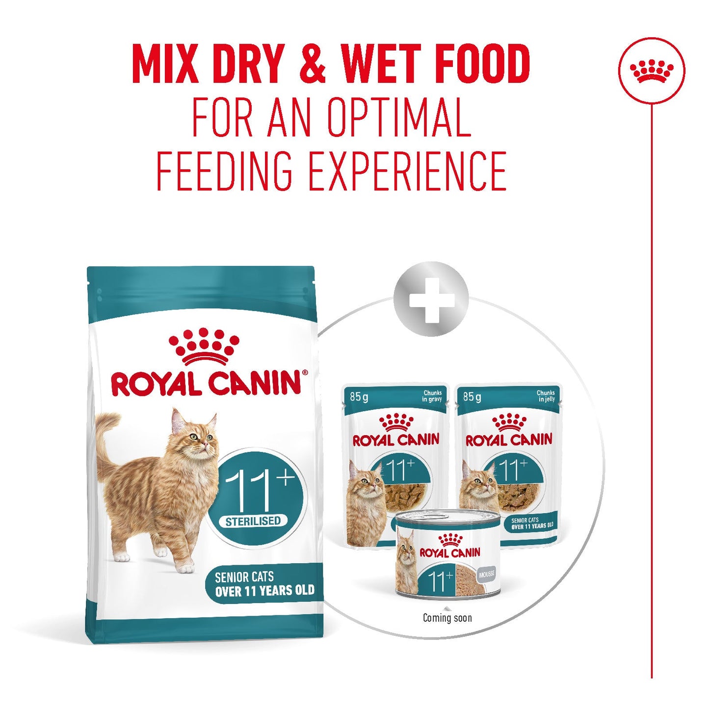 Royal Canin Sterilised Ageing 11+ Senior Dry Cat Food - 400g, 2kg & 4kg