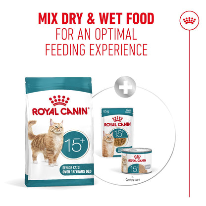 Royal Canin Ageing 15+ Senior Dry Cat Food - 400g, 2kg & 4kg
