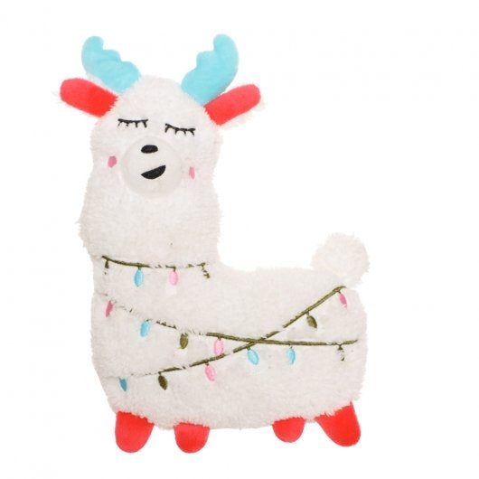 Pet Brands Christmas Festive Plush Llama Toy for Dogs
