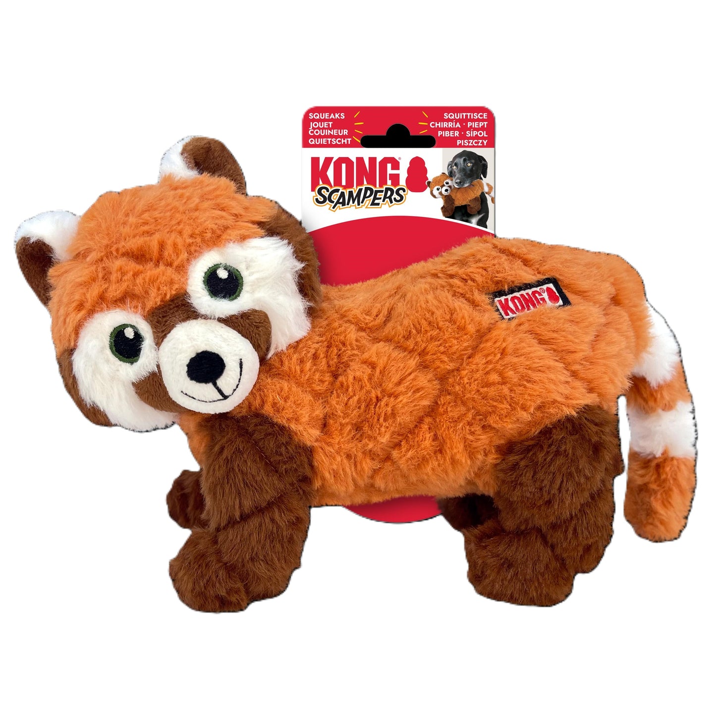 KONG Scampers Red Panda Dog Toy