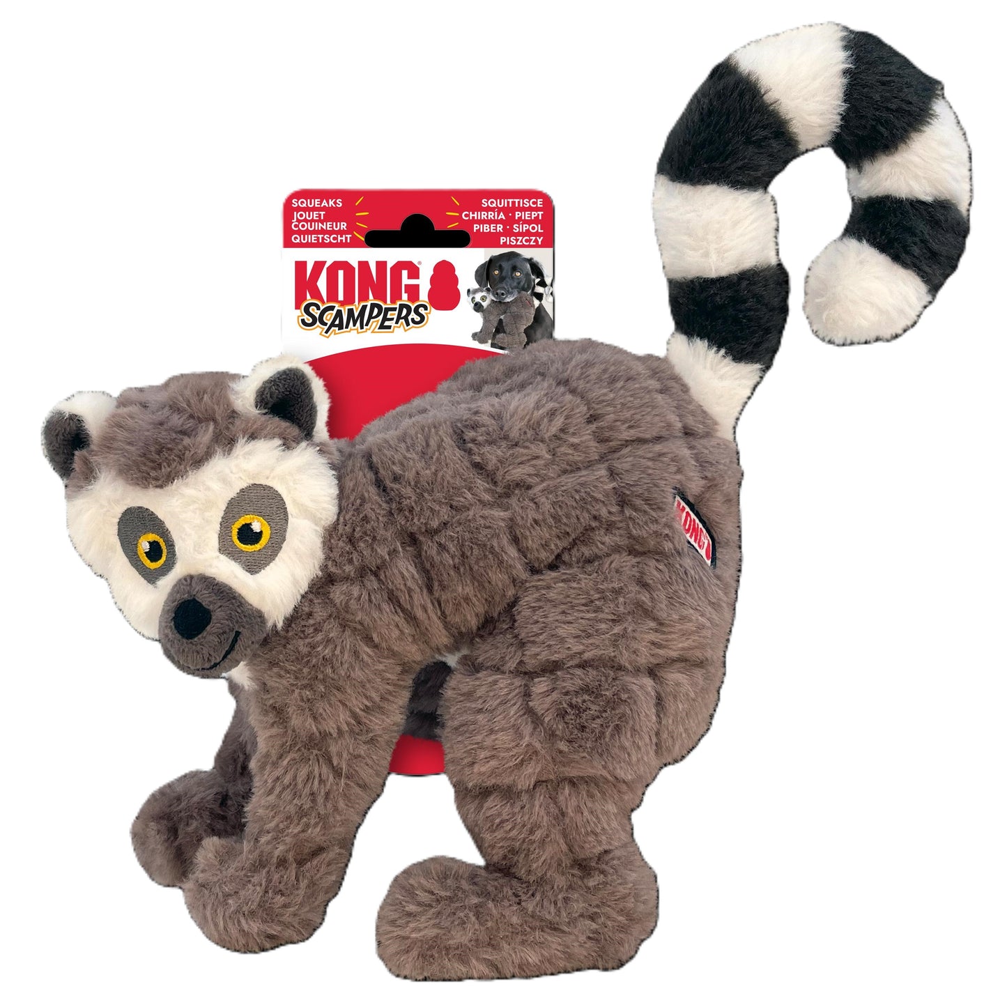 KONG Scampers Lemur Dog Toy