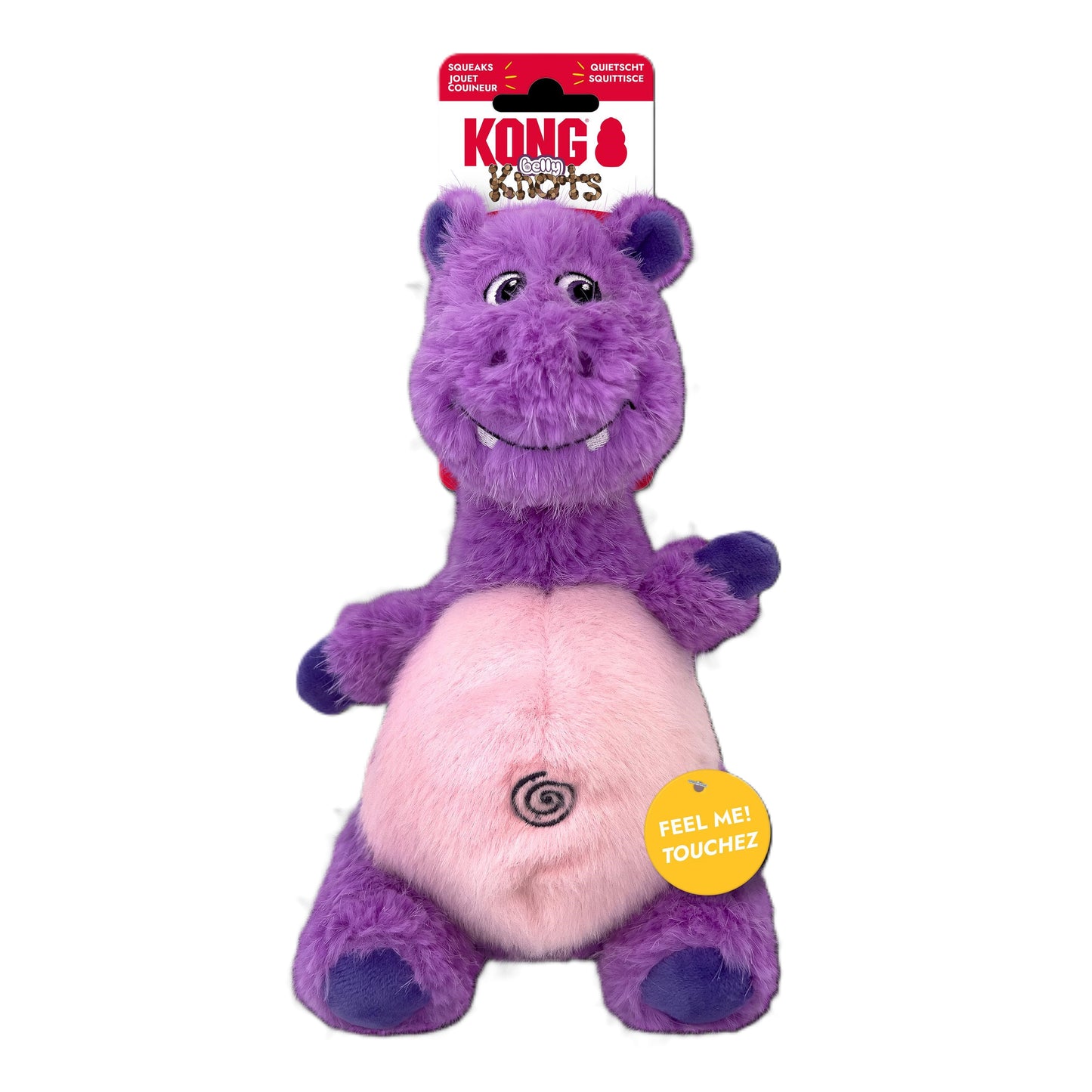 KONG Knots Belly Hippo Dog Toy