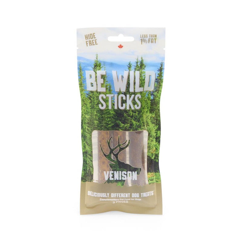 Be Wild Exotic Venison Sticks Dog Treat